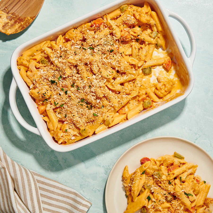 Buffalo Cauliflower Pasta Bake | Chef Prepared Family Meal – Mosaic